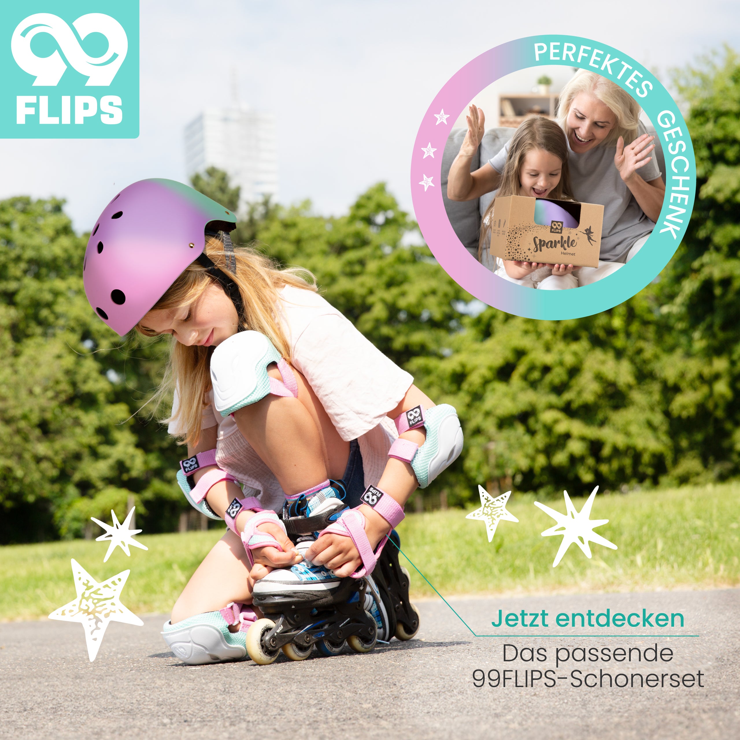 helm für fahrrad und inliner 99FLIPS Helm