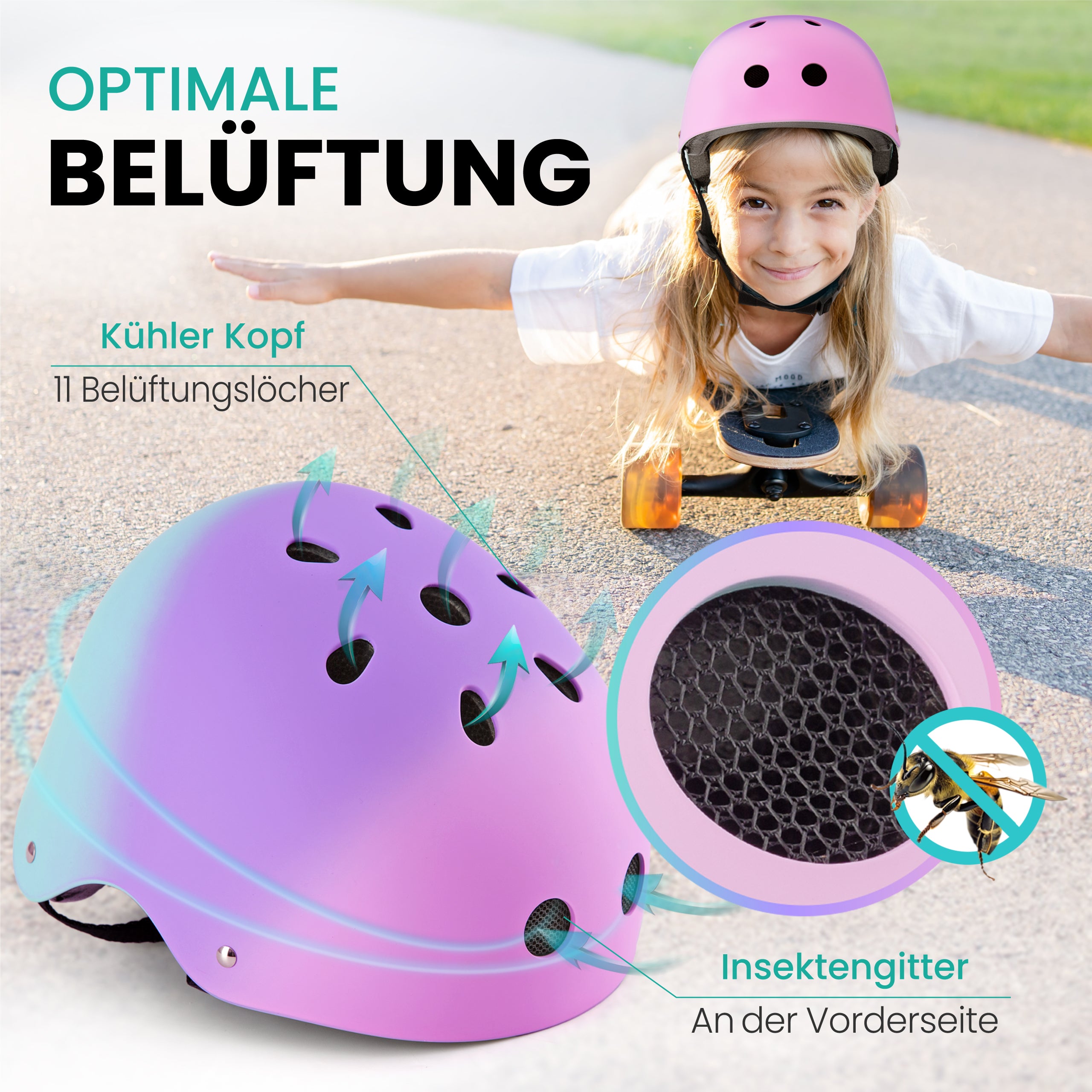 fahrradhelm kinder glitzer 99FLIPS Helm