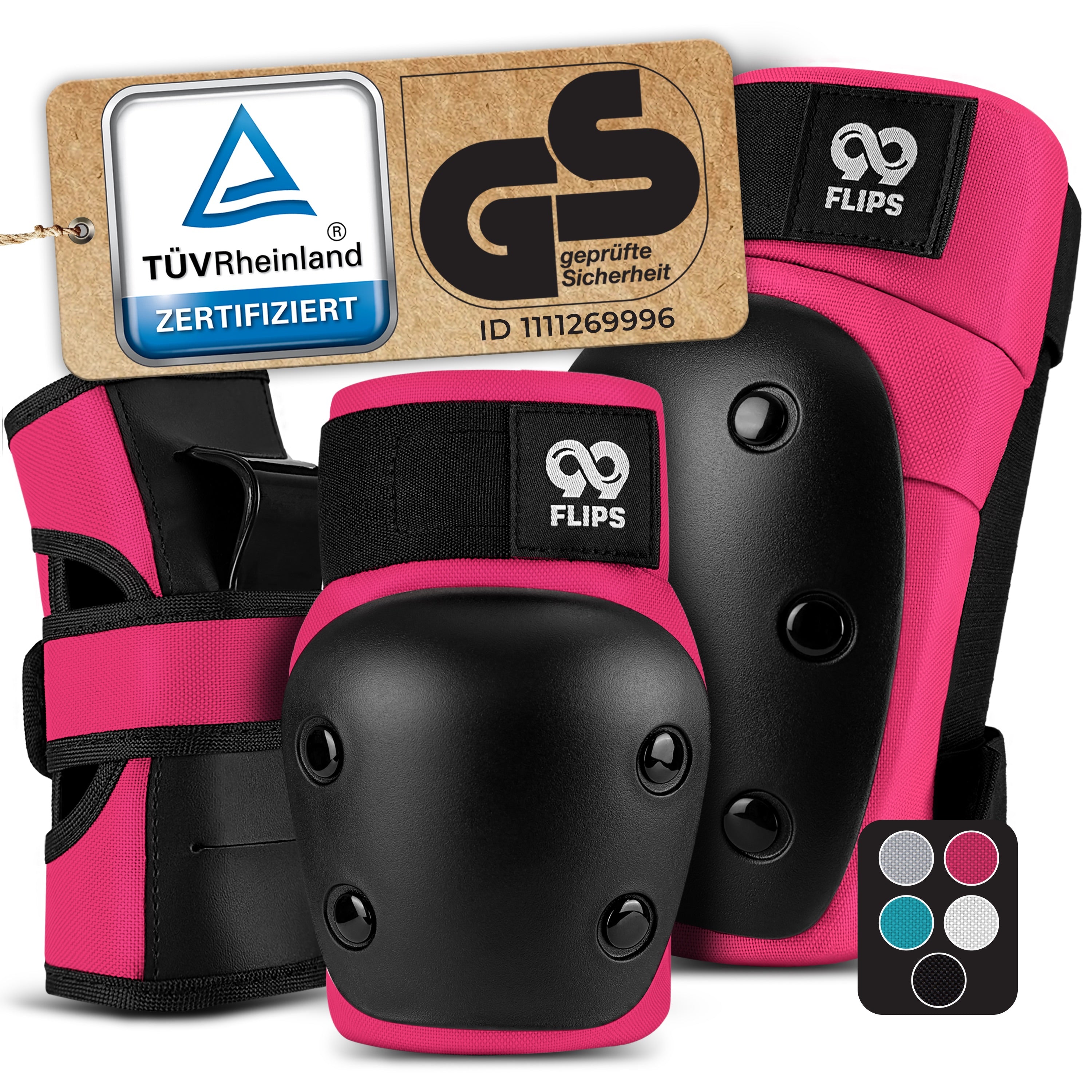 Zerimar 2-teiliges Set Knieschoner & Ellenbogenschützer Für Kinder – Für Skateboard, Fahrrad, Klettern
