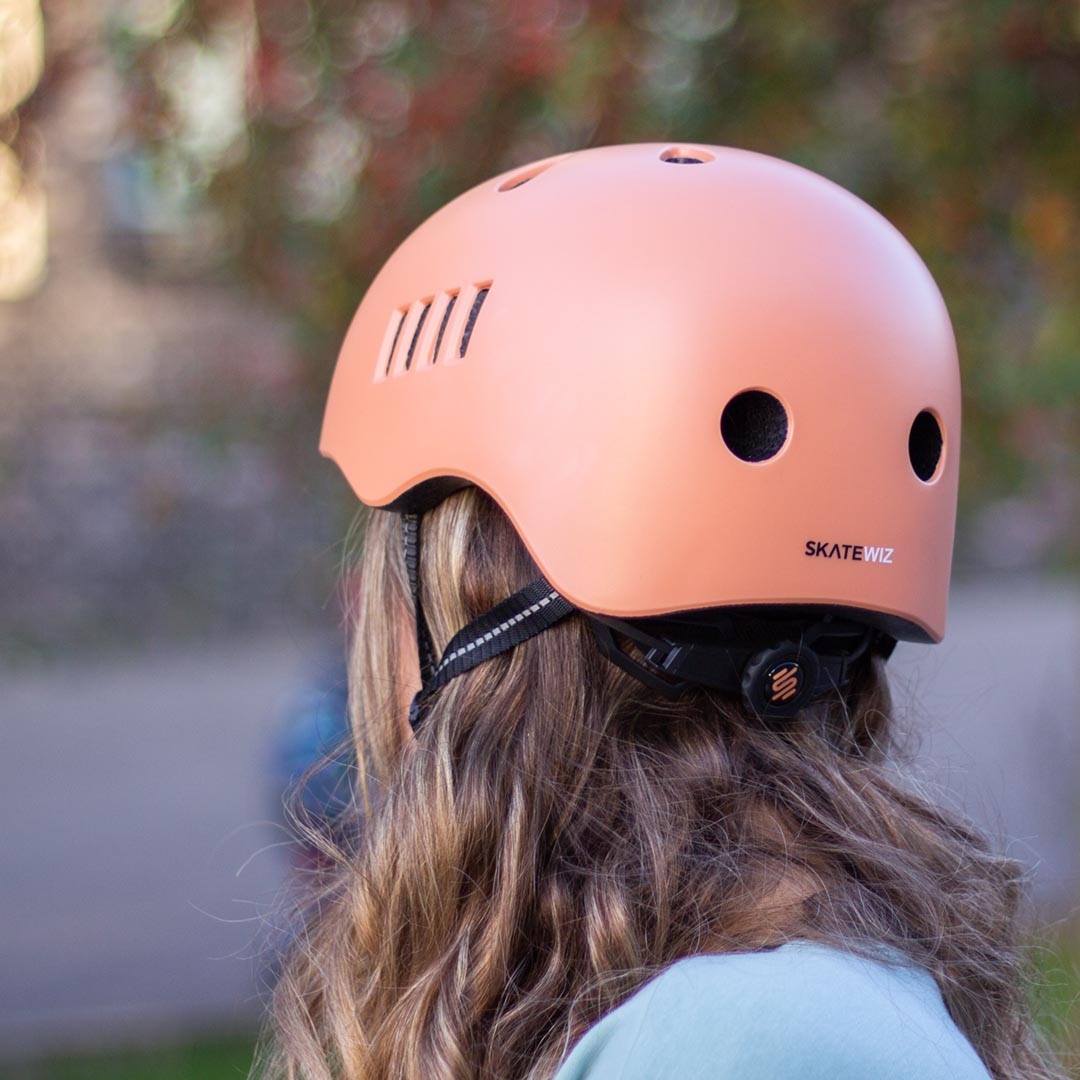 skaterhelm auch als fahrradhelm Helm Matt coral