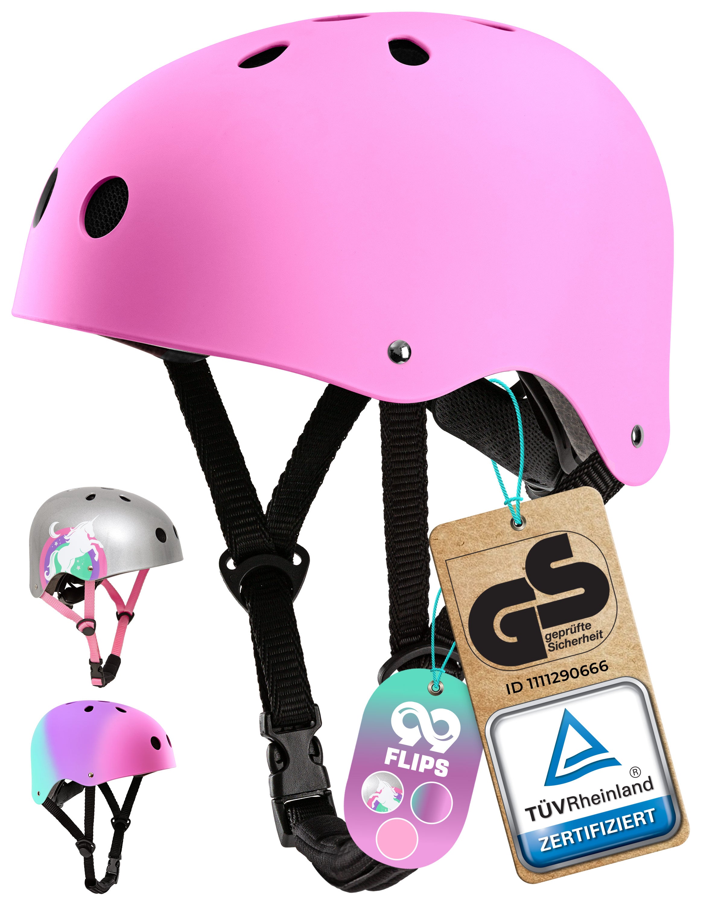 99FLIPS Helm bunte Farben – SKATEWIZ